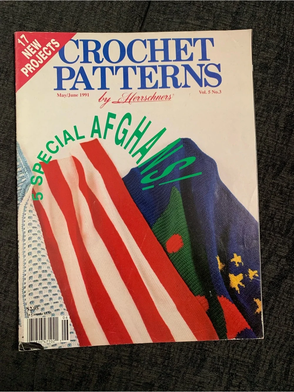 Lot of 3 vtg Crochet Pattern booklets Special Afghans & Minerva Book Lot (2)